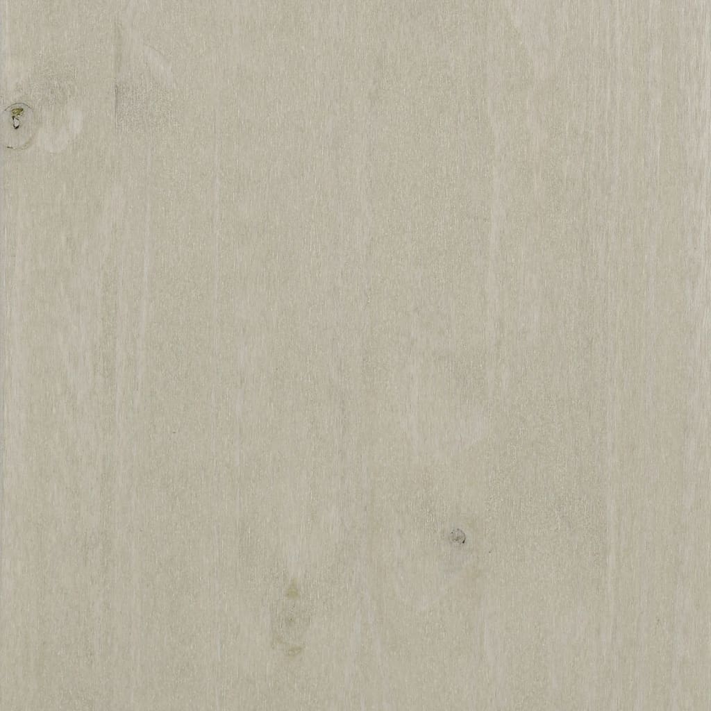 vidaXL Aparador HAMAR madera maciza de pino blanca 79x40x80 cm