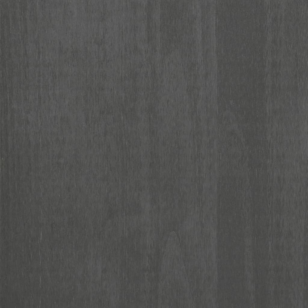 vidaXL Aparador HAMAR madera maciza de pino gris oscuro 79x40x103,5 cm