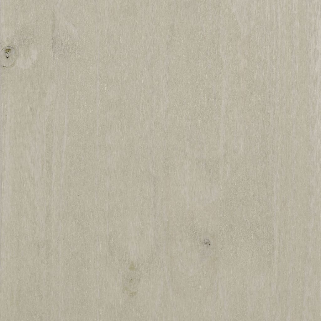 vidaXL Aparador HAMAR madera maciza de pino blanca 79x40x80 cm