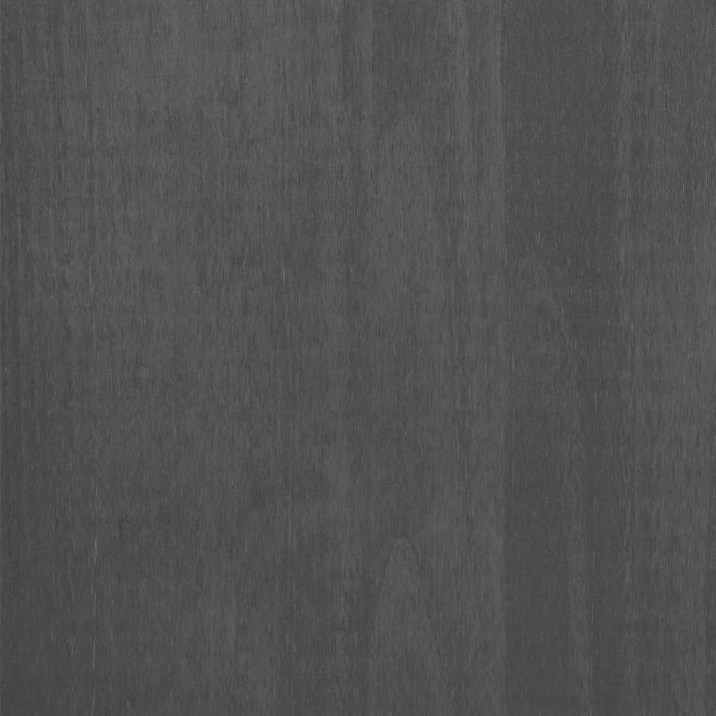 vidaXL Aparador HAMAR madera maciza pino gris oscuro 113x40x80 cm