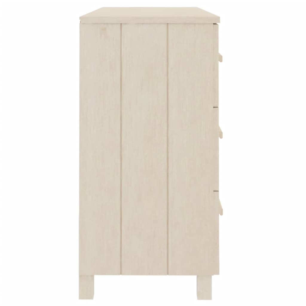 vidaXL Aparador HAMAR madera de pino maciza marrón miel 113x40x80 cm