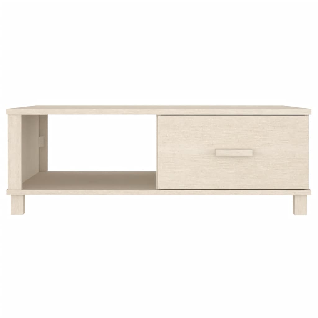 vidaXL Mesa de centro HAMAR madera maciza pino marrón miel 100x55x35cm