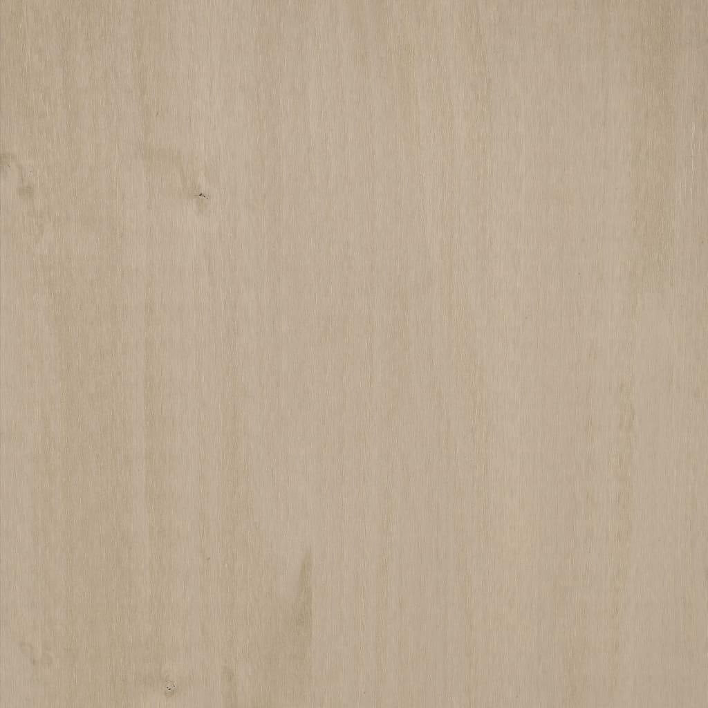 vidaXL Escritorio HAMAR madera de pino maciza marrón miel 113x50x75 cm