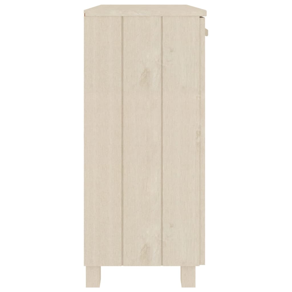 vidaXL Aparador HAMAR madera de pino maciza marrón miel 85x35x80 cm