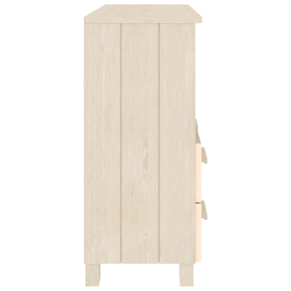 vidaXL Aparador HAMAR madera de pino maciza marrón miel 85x35x80 cm