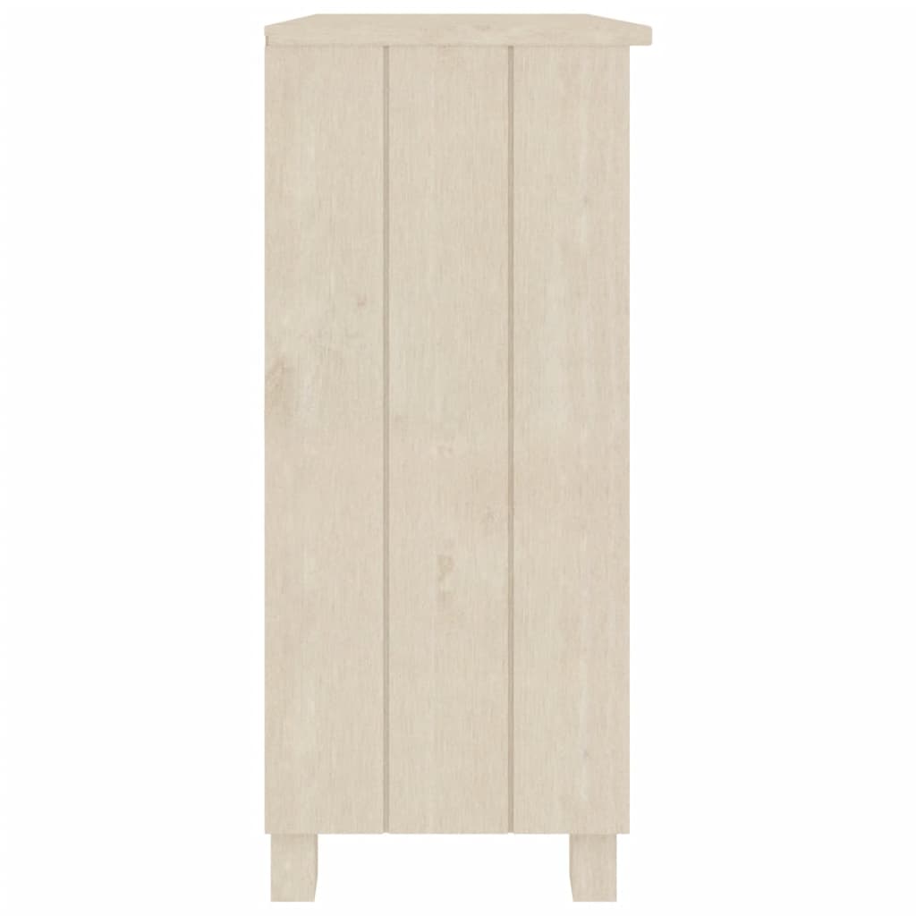 vidaXL Aparador HAMAR madera de pino maciza marrón miel 85x35x80 cm