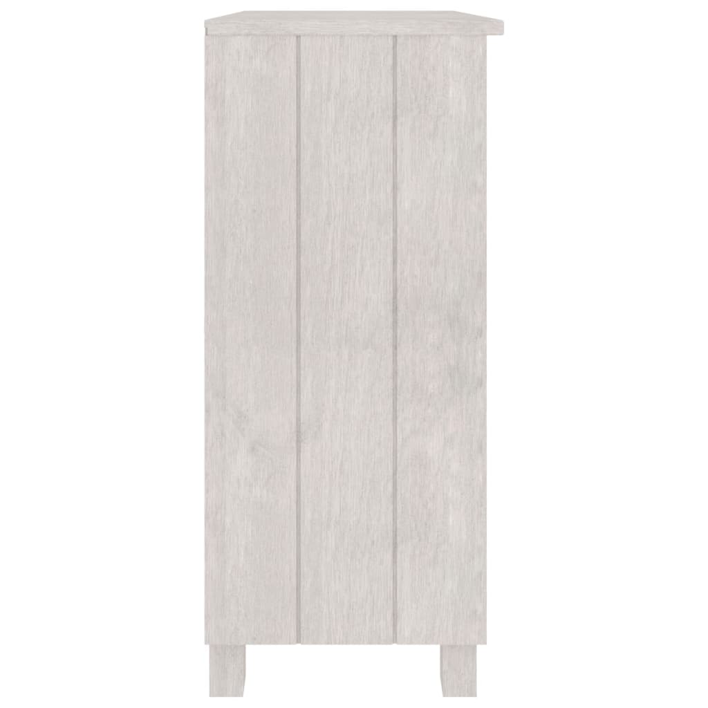 vidaXL Aparador HAMAR madera maciza de pino blanca 85x35x80 cm