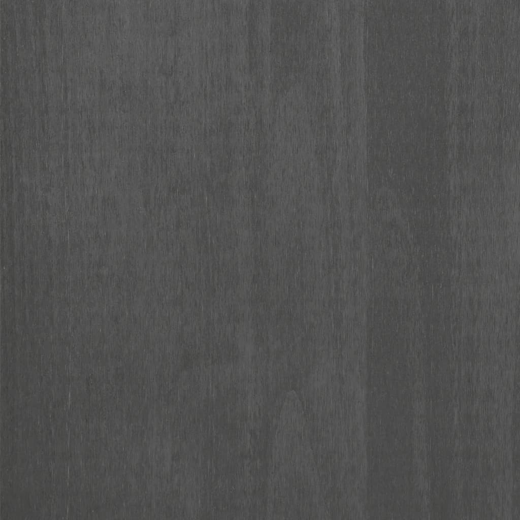 vidaXL Aparador superior HAMAR pino macizo gris oscuro 85x35x100 cm