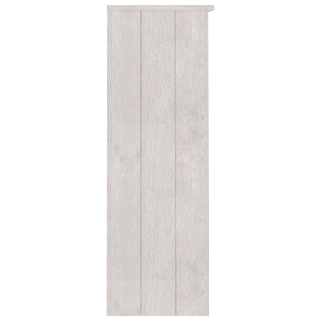 vidaXL Aparador superior HAMAR madera maciza pino blanco 85x35x100 cm