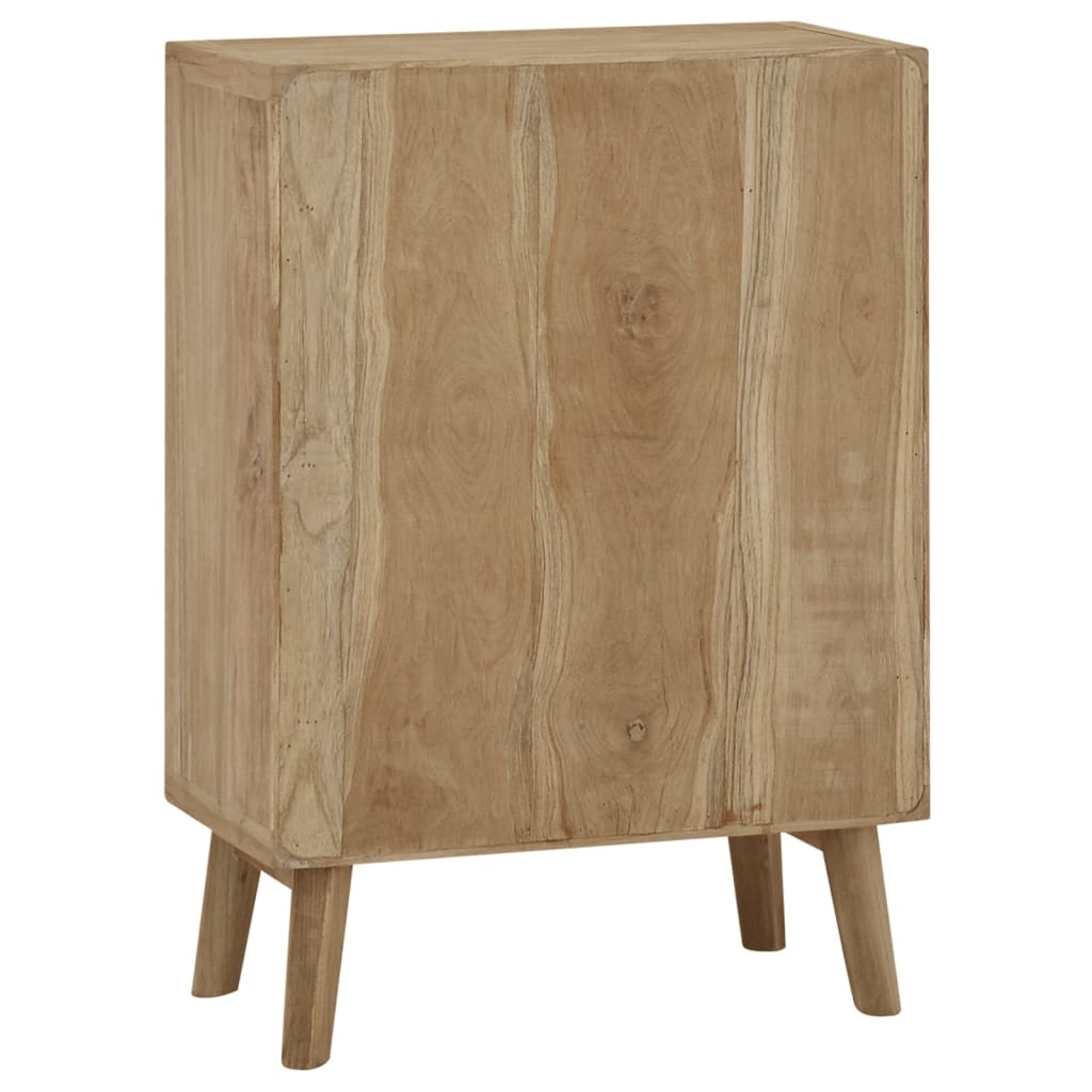 vidaXL Cómoda de madera maciza de teca 56x30x80 cm