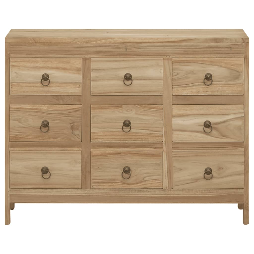 vidaXL Cómoda de madera maciza de teca 80x30x55 cm