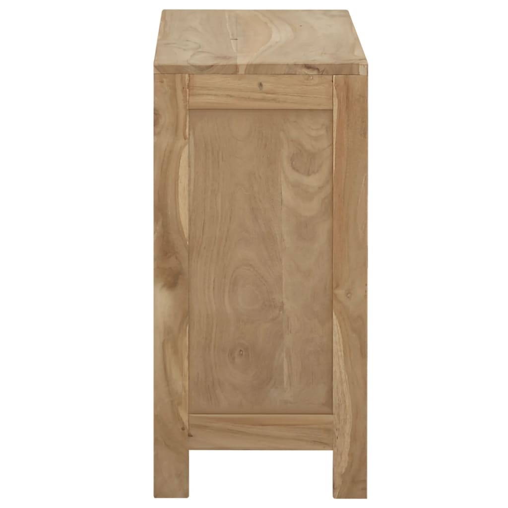 vidaXL Cómoda de madera maciza de teca 80x30x55 cm