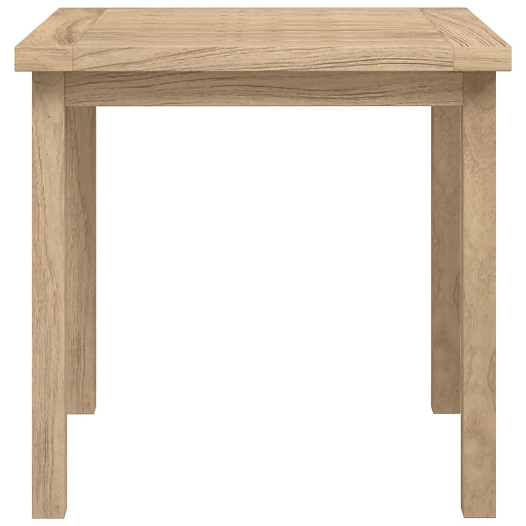 vidaXL Mesa auxiliar de madera maciza de teca 45x45x45 cm