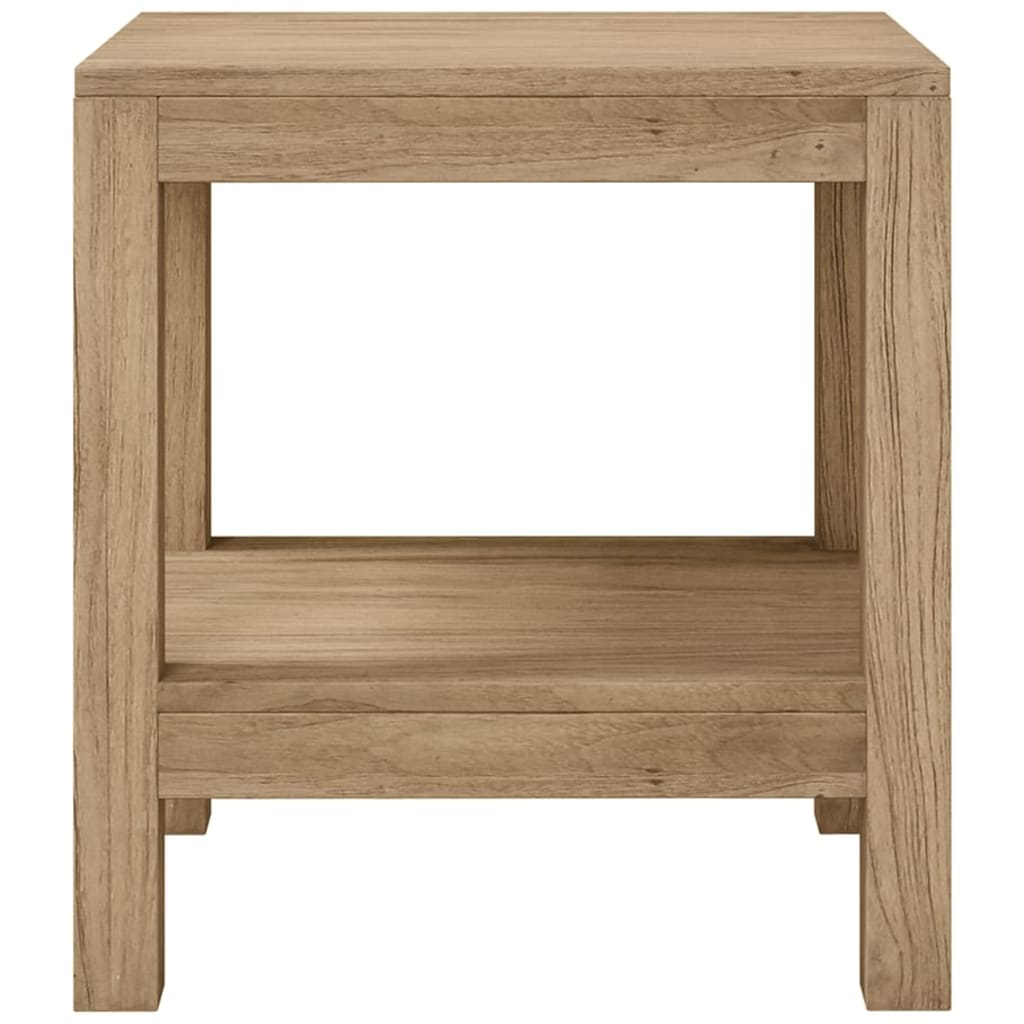 vidaXL Mesa auxiliar de baño madera maciza de teca 45x35x45 cm