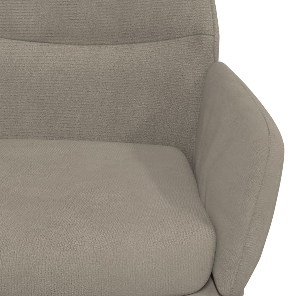 vidaXL Silla de relajación de terciopelo gris claro