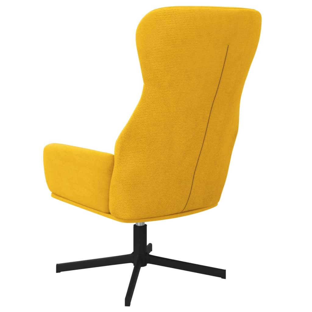 vidaXL Silla de relajación de terciopelo amarillo mostaza