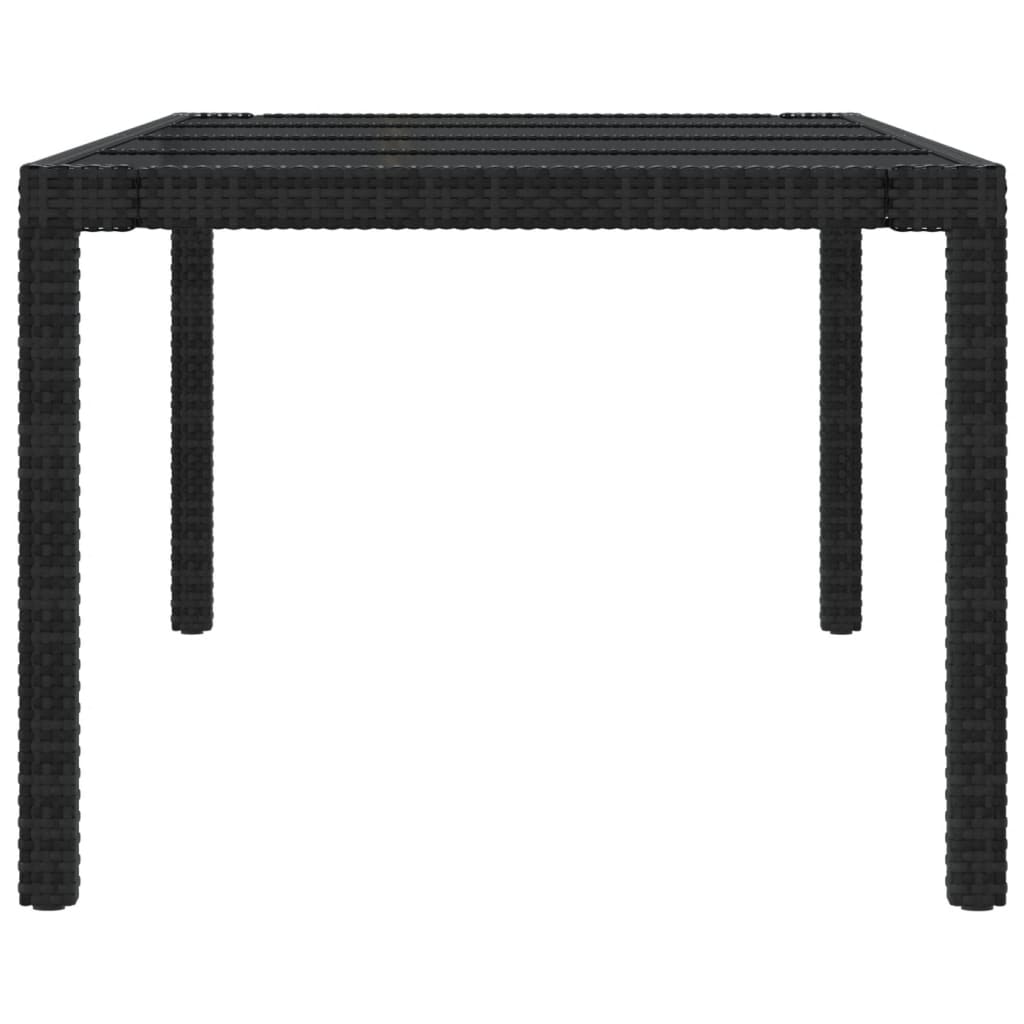 vidaXL Set comedor jardín 11 pzas cojines ratán sintético negro y gris