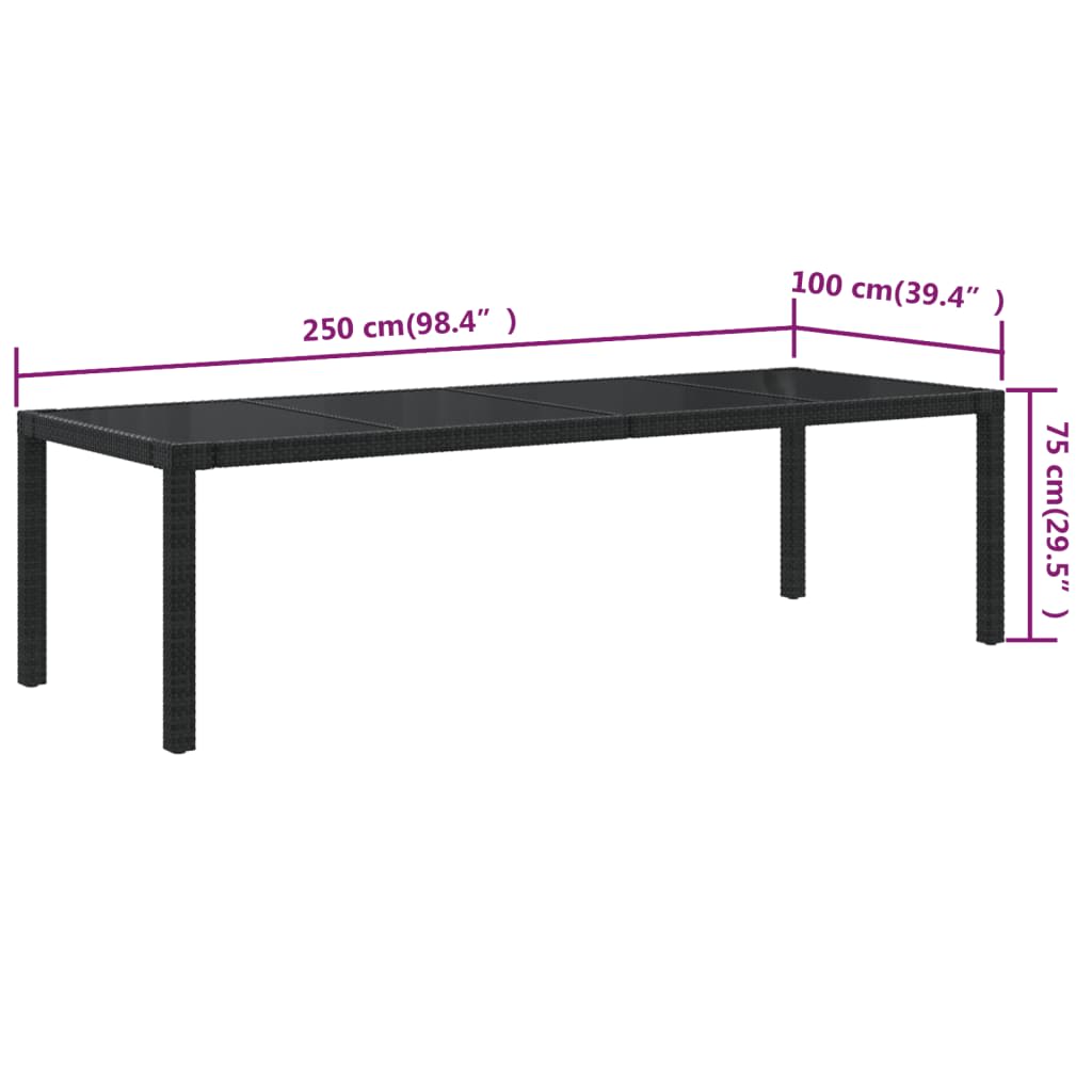 vidaXL Set comedor jardín 11 pzas cojines ratán sintético negro y gris