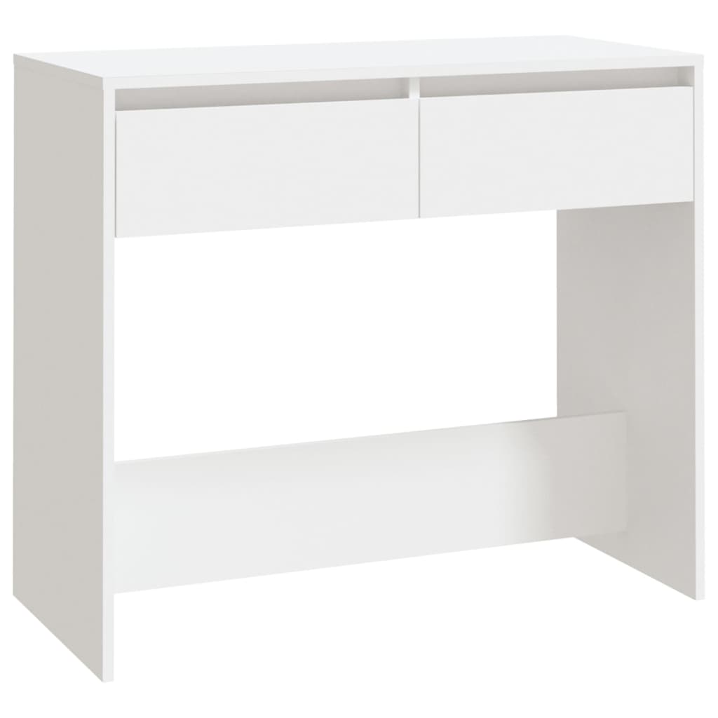 vidaXL Mesa consola de madera contrachapada blanco 89x41x76,5 cm