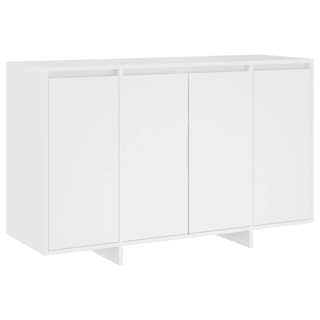 vidaXL Aparador de madera contrachapada blanco 120x41x75 cm