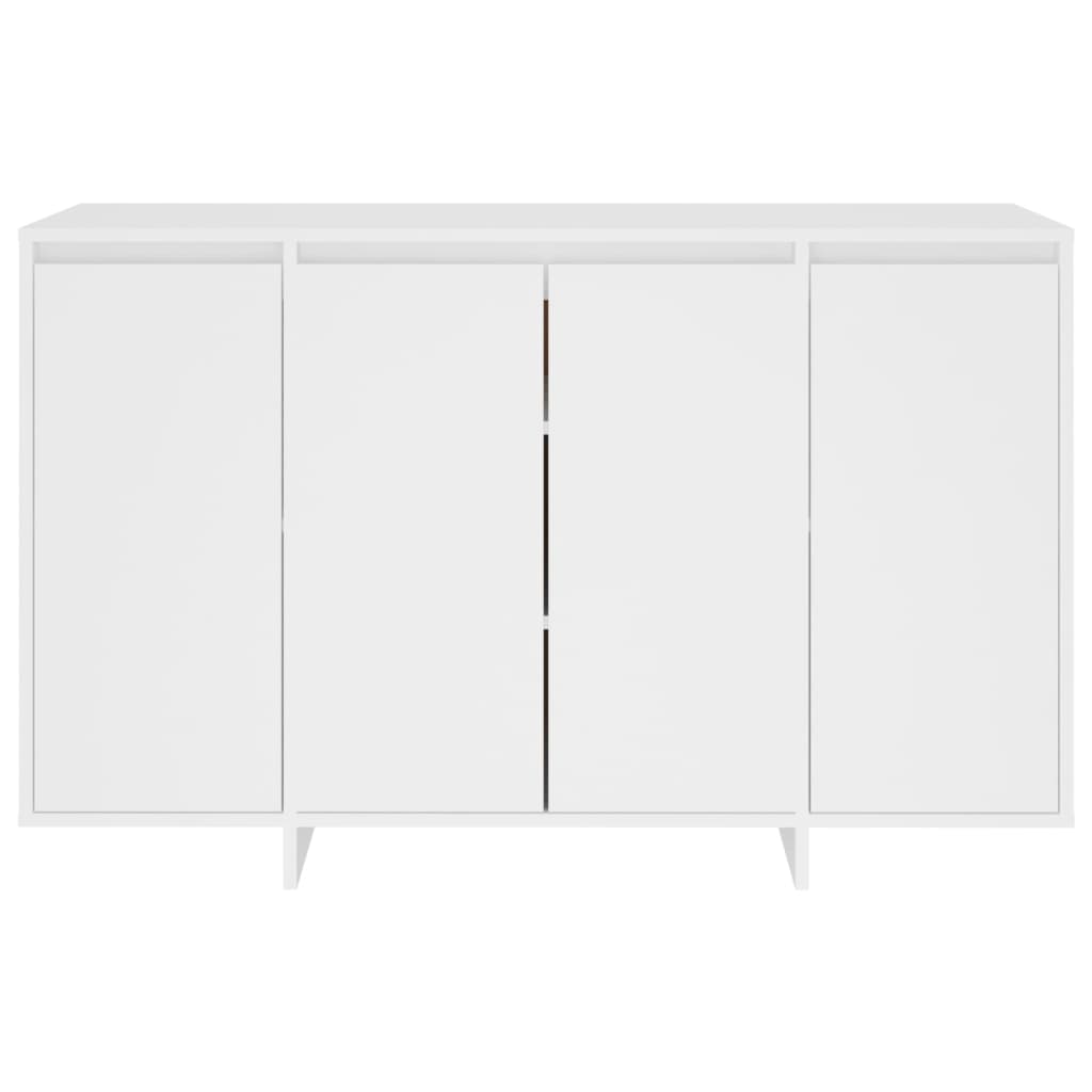 vidaXL Aparador de madera contrachapada blanco 120x41x75 cm