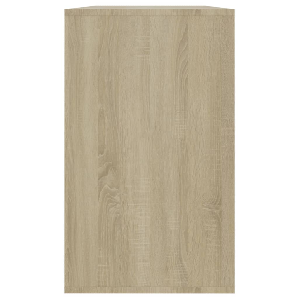 vidaXL Aparador de madera contrachapada roble Sonoma 120x41x75 cm