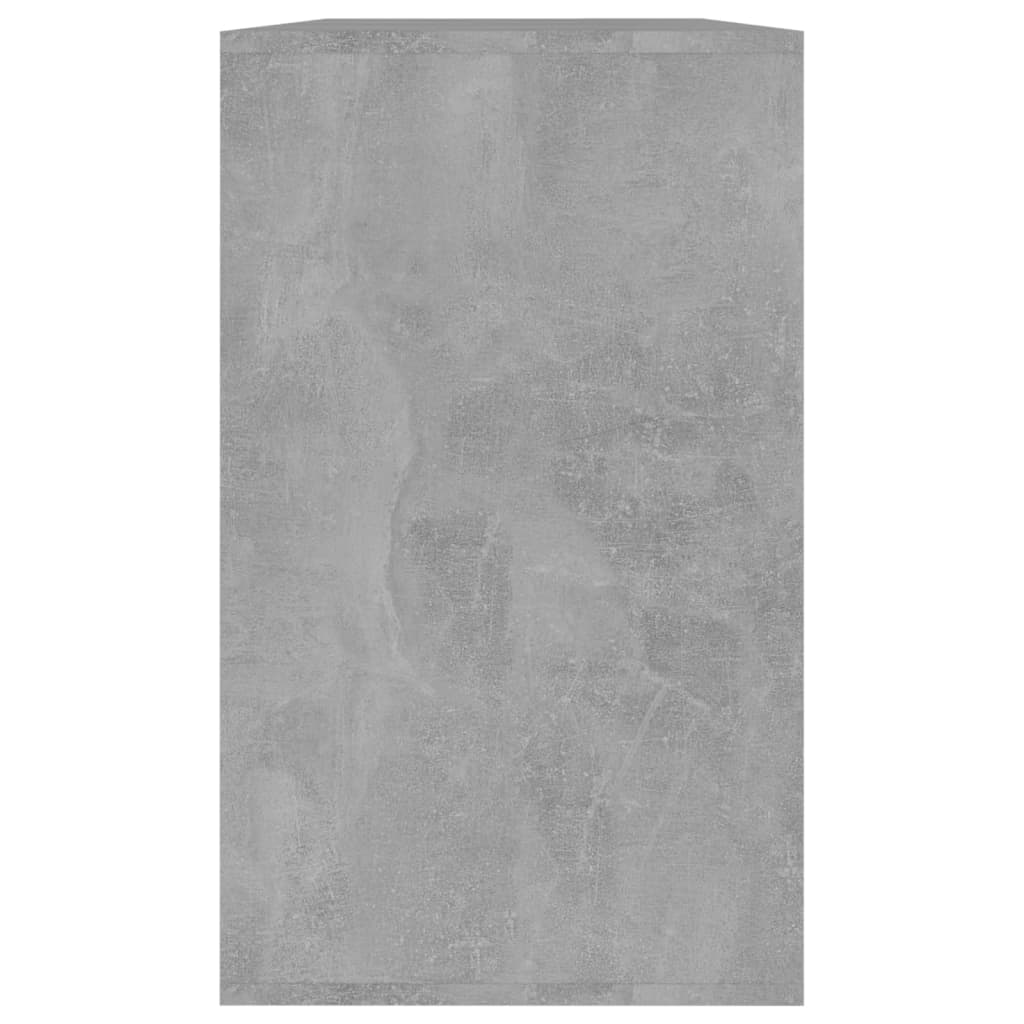 vidaXL Aparador de madera contrachapada gris hormigón 120x41x75 cm