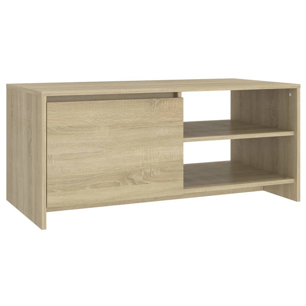 vidaXL Mesa de centro madera de ingeniería roble Sonoma 102x50x45 cm