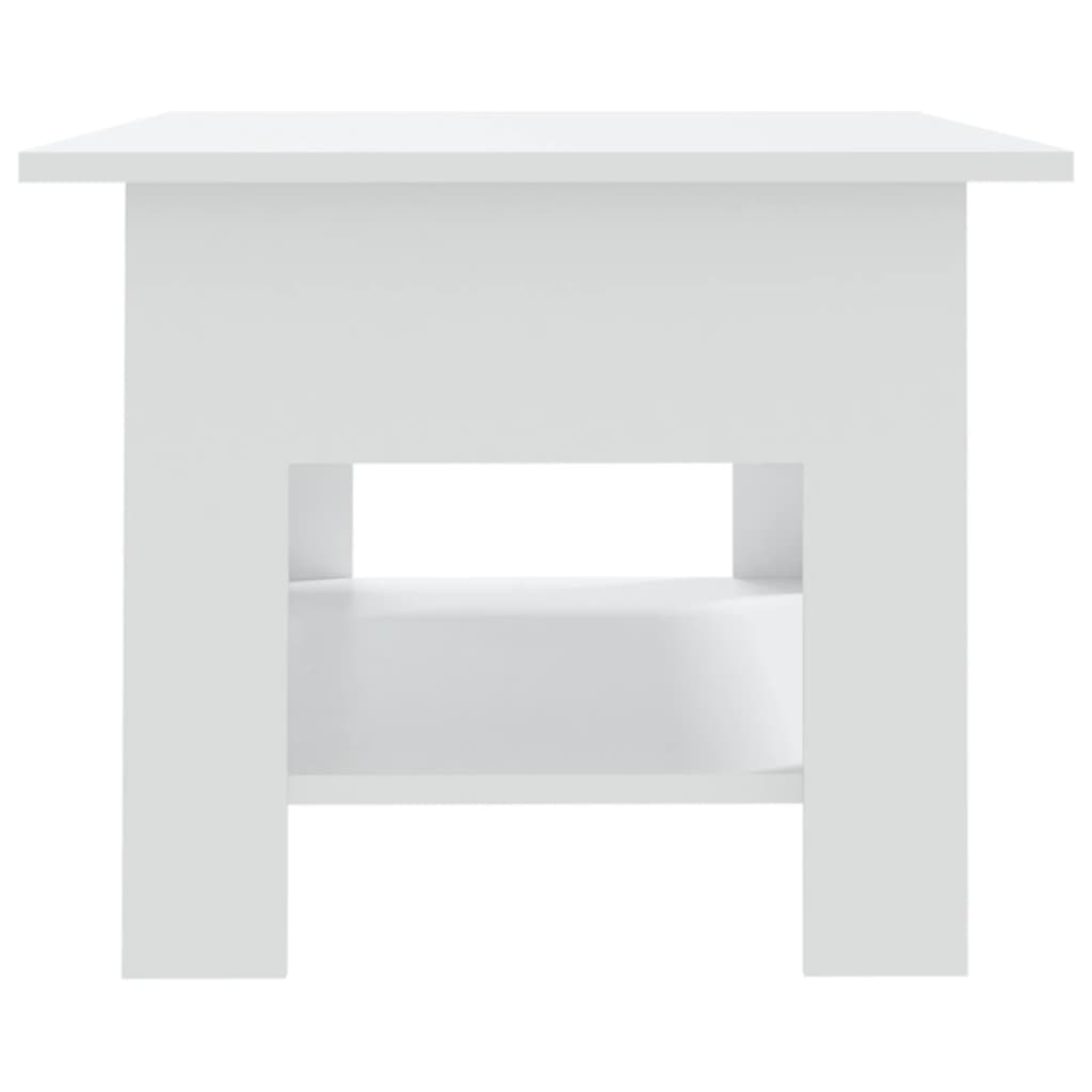 vidaXL Mesa de centro madera de ingeniería blanca 102x55x42 cm