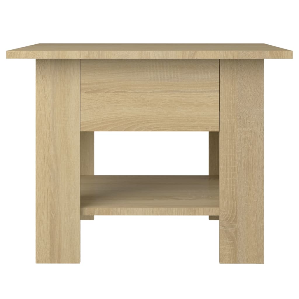 vidaXL Mesa de centro madera de ingeniería roble Sonoma 55x55x42 cm