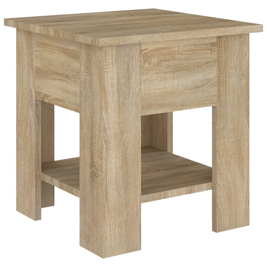 vidaXL Mesa de centro madera de ingeniería roble Sonoma 40x40x42 cm