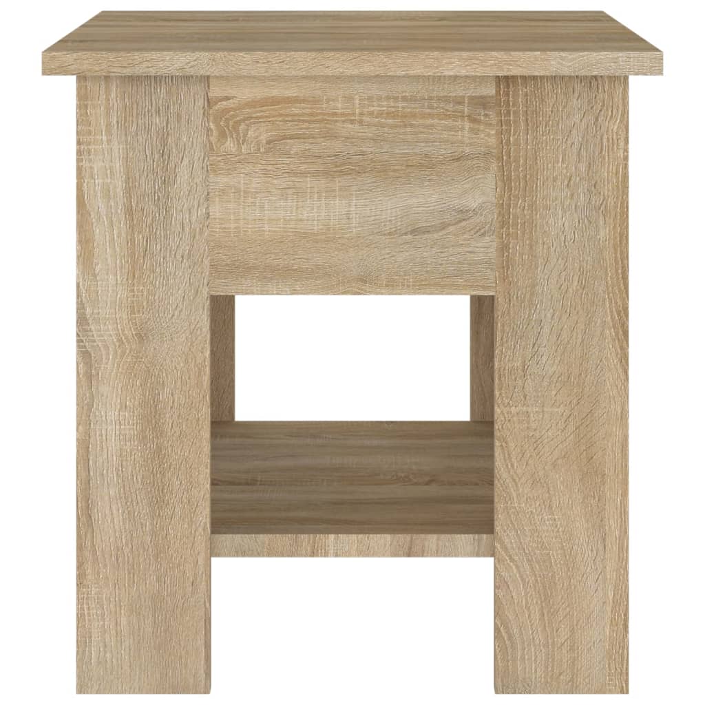 vidaXL Mesa de centro madera de ingeniería roble Sonoma 40x40x42 cm