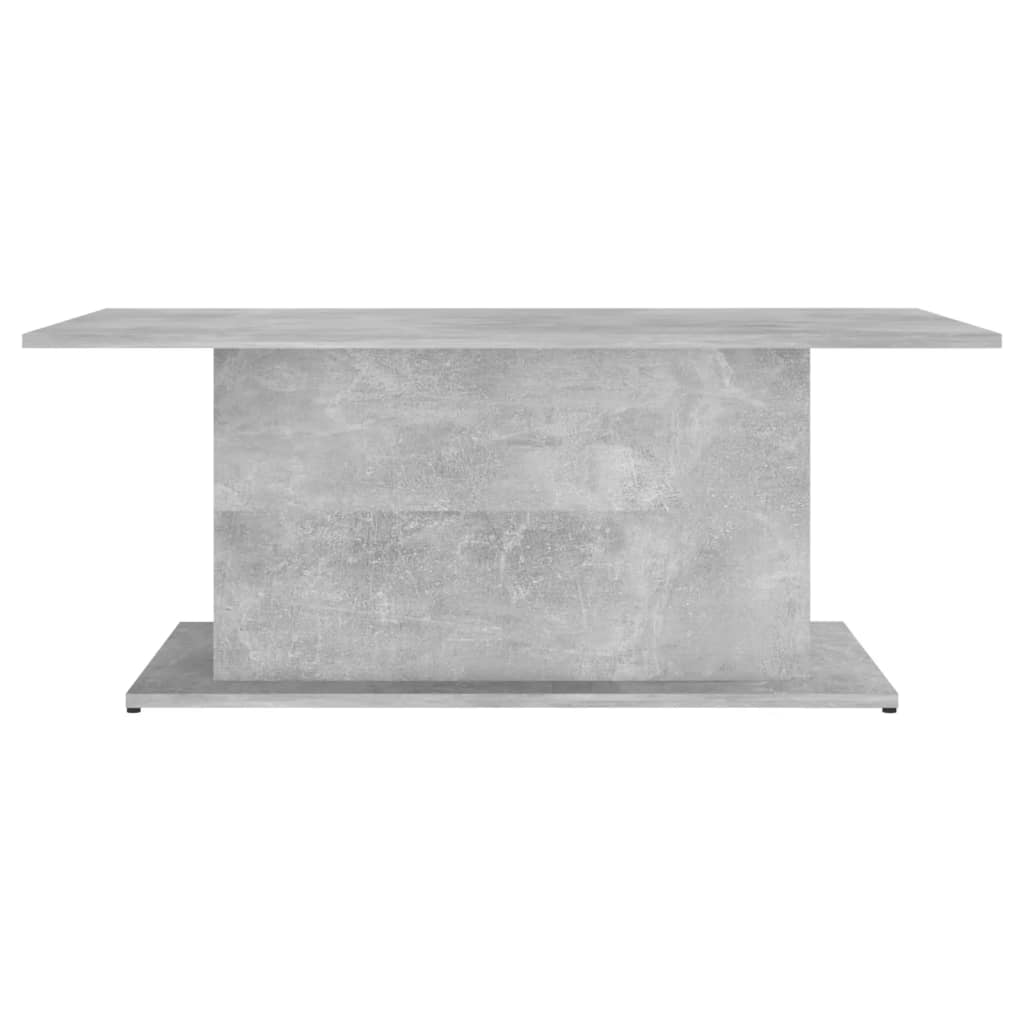 vidaXL Mesa de centro madera ingeniería gris hormigón 102x55,5x40 cm