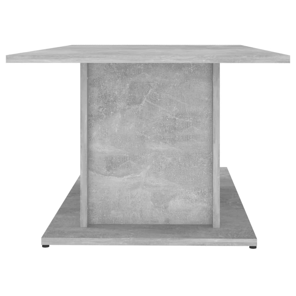 vidaXL Mesa de centro madera ingeniería gris hormigón 102x55,5x40 cm