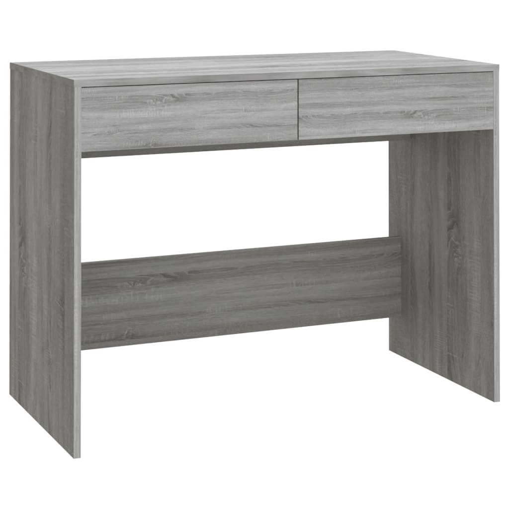 vidaXL Escritorio de madera de ingeniería gris Sonoma 101x50x76,5 cm