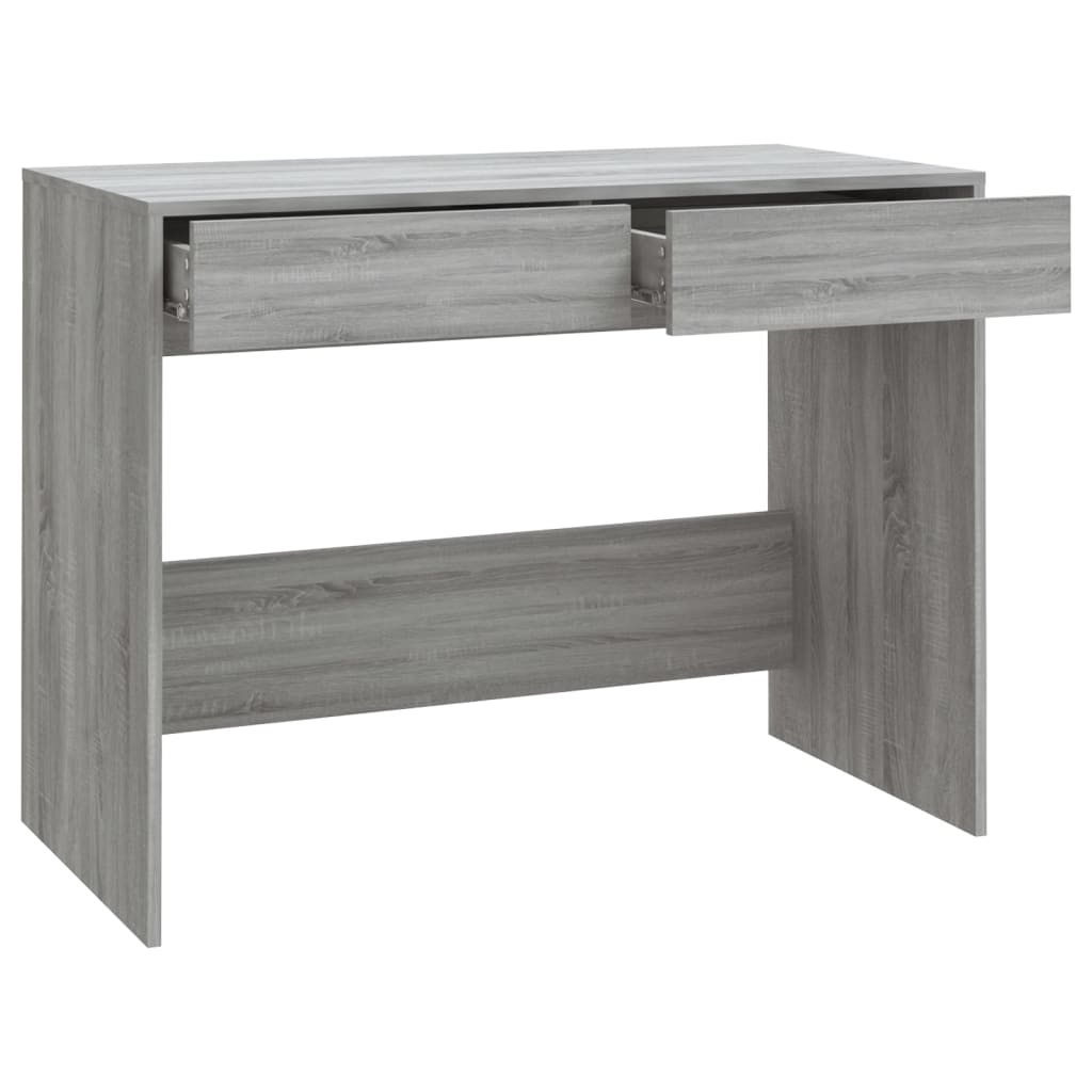 vidaXL Escritorio de madera de ingeniería gris Sonoma 101x50x76,5 cm