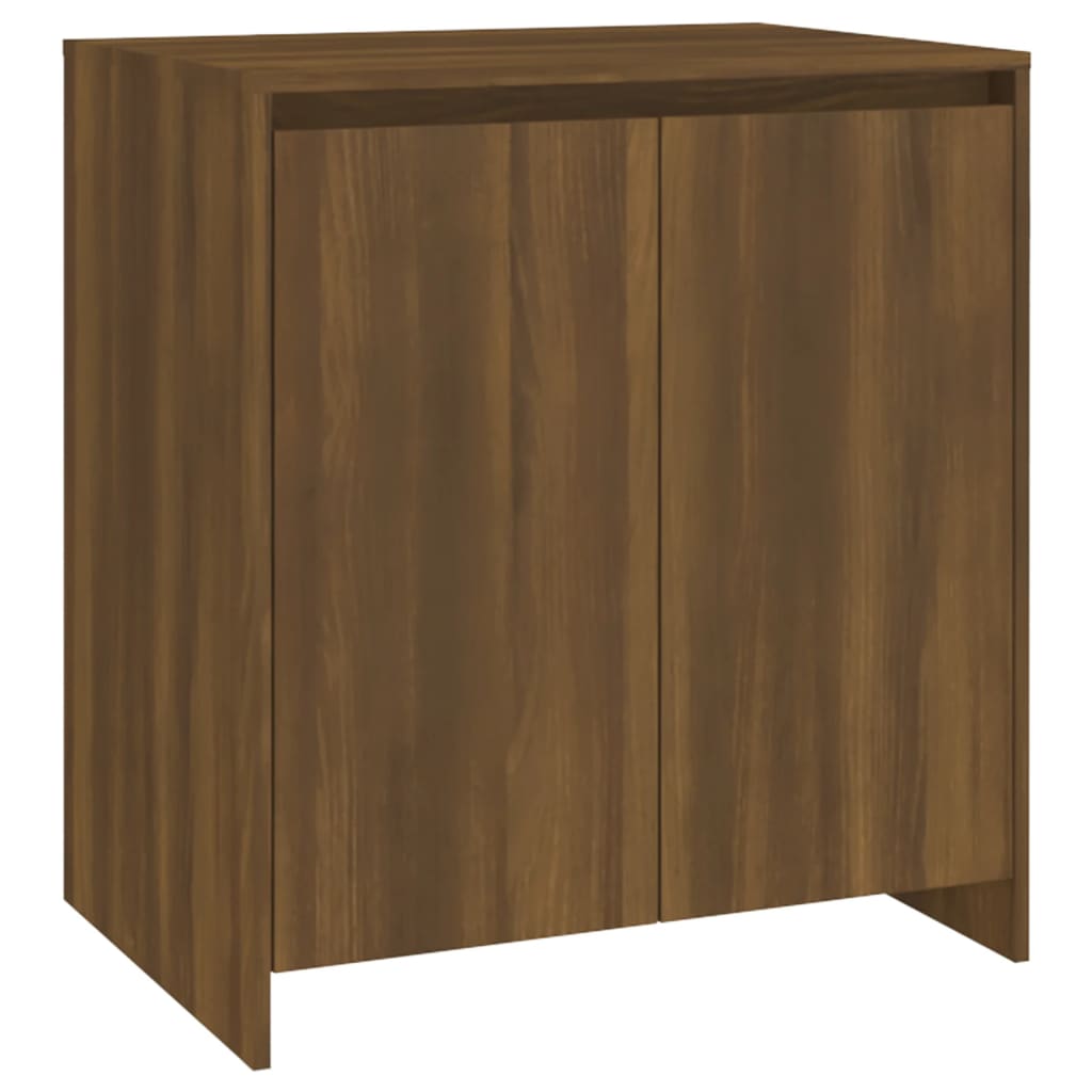 vidaXL Aparador de madera contrachapada marrón roble 70x41x75 cm