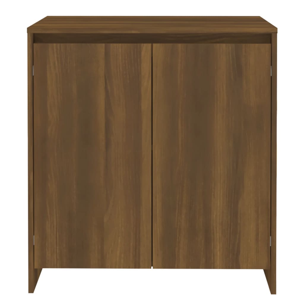 vidaXL Aparador de madera contrachapada marrón roble 70x41x75 cm