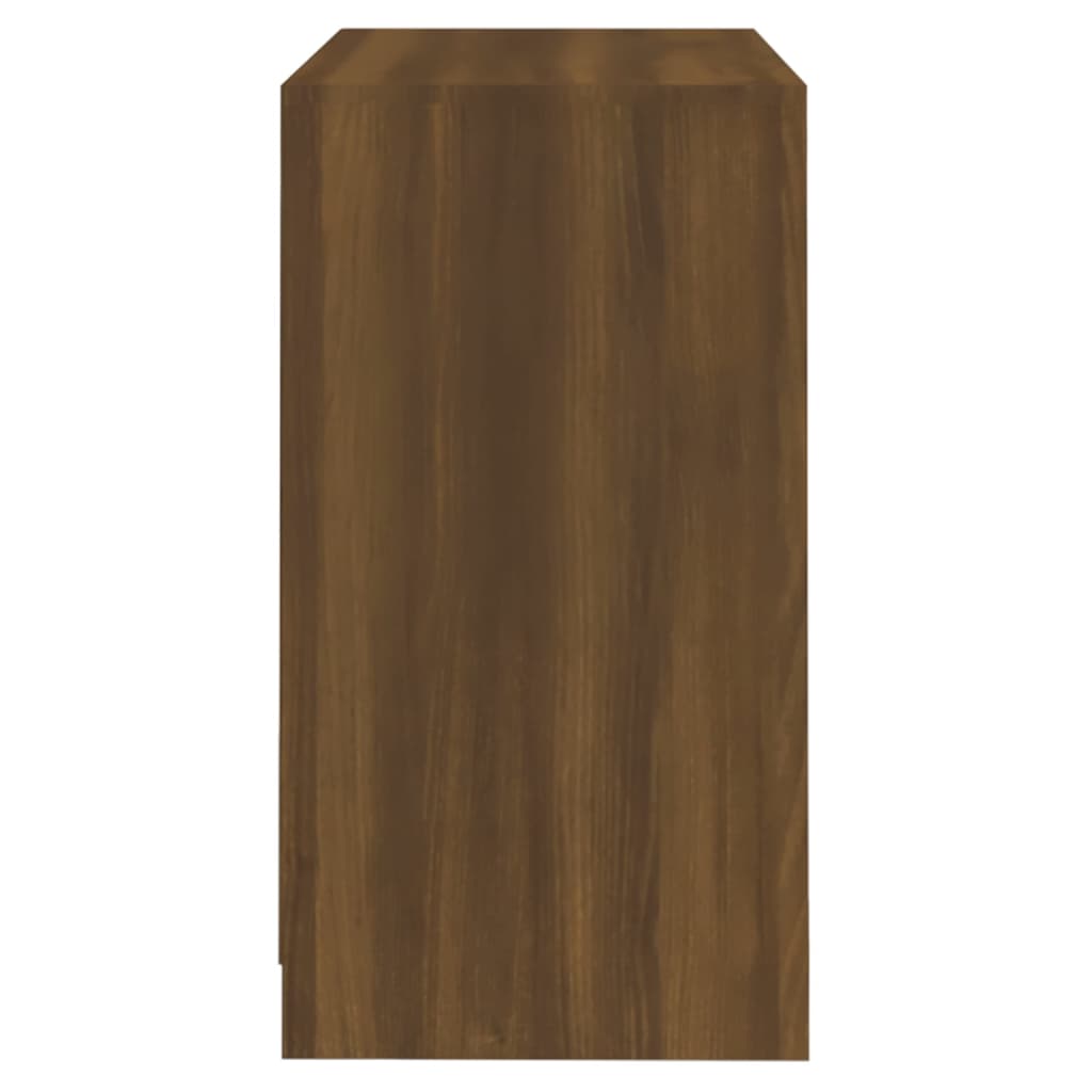 vidaXL Aparador de madera contrachapada marrón roble 70x41x75 cm