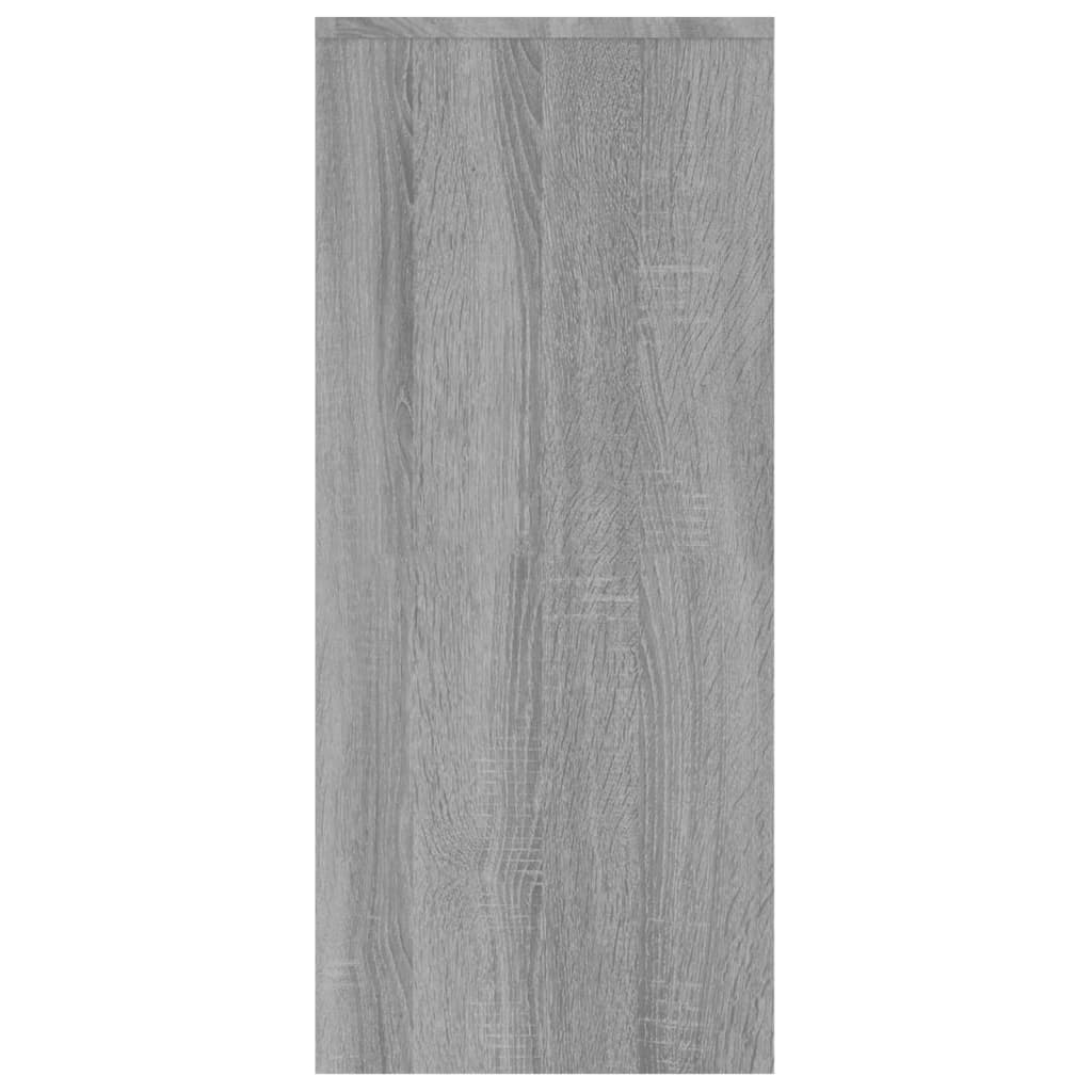 vidaXL Aparador de madera de ingeniería gris Sonoma 102x33x75 cm