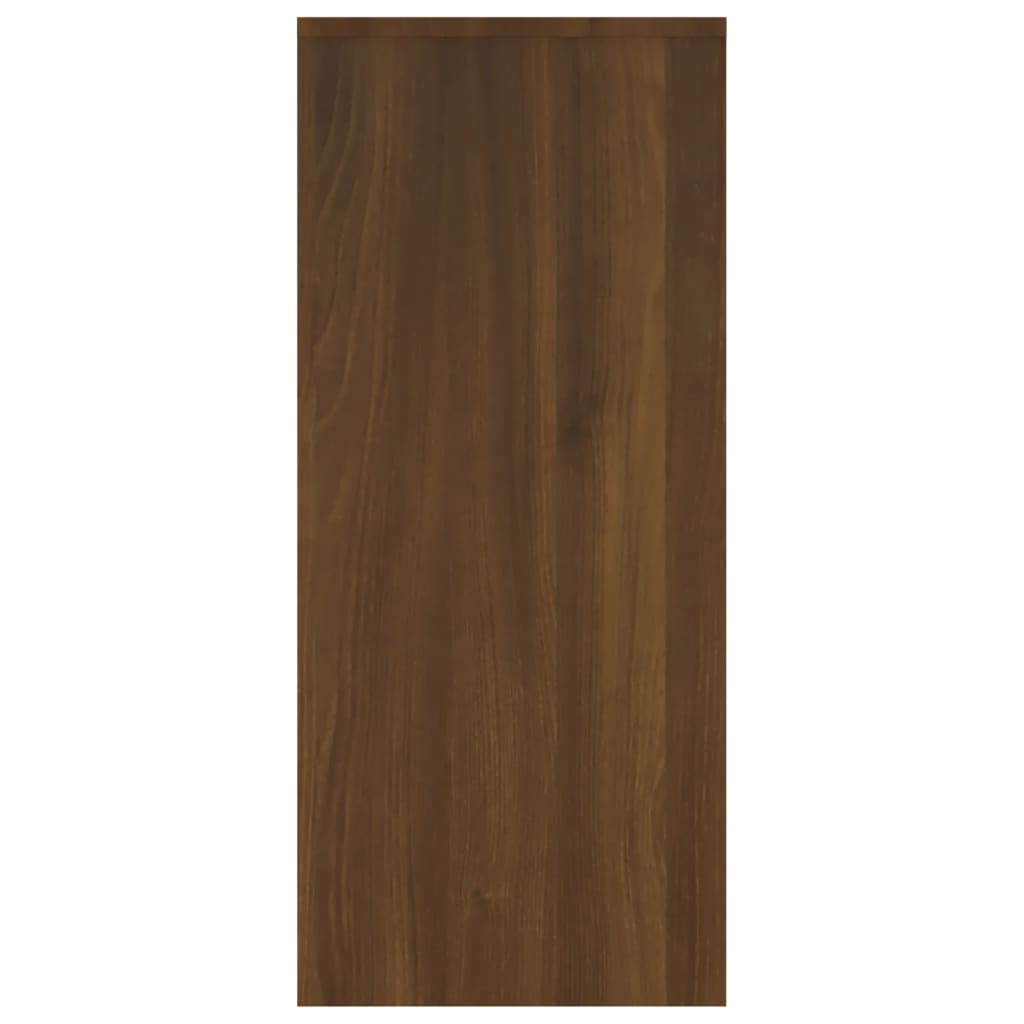 vidaXL Aparador de madera de ingeniería marrón roble 102x33x75 cm