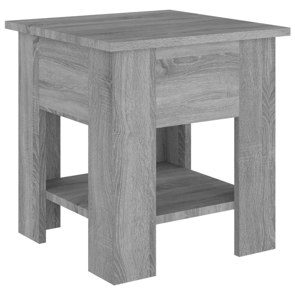 vidaXL Mesa de centro madera de ingeniería gris Sonoma 40x40x42 cm