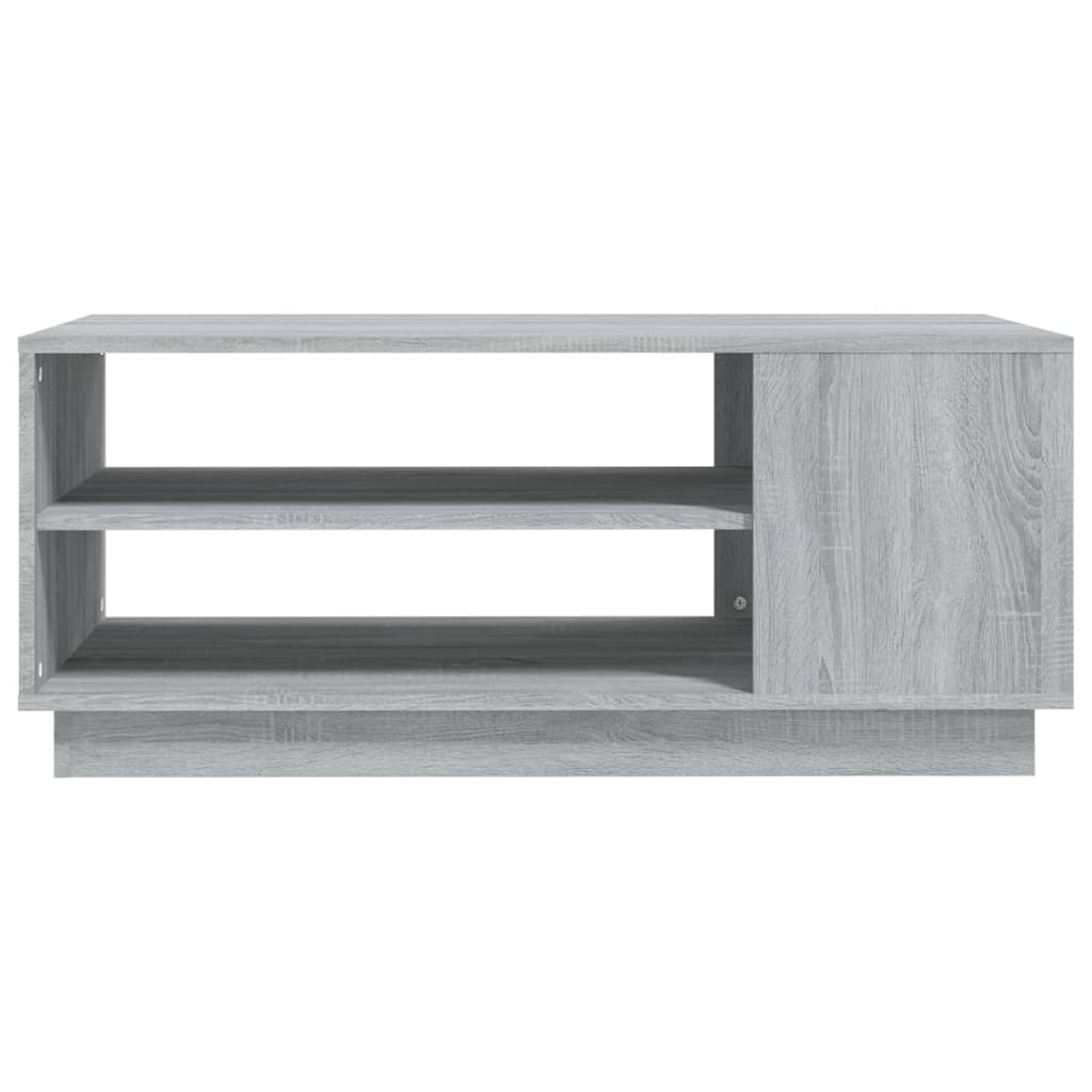 vidaXL Mesa de centro madera de ingeniería gris Sonoma 102x55x43 cm