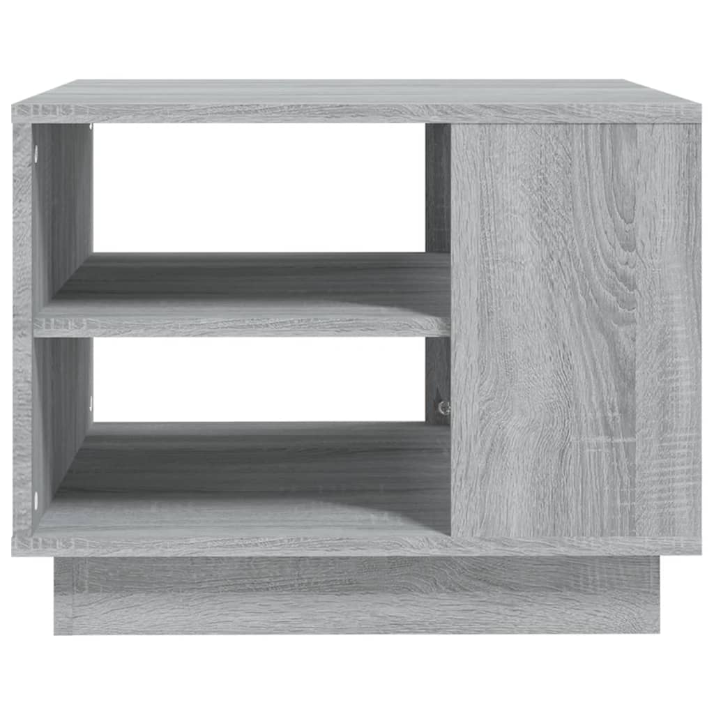 vidaXL Mesa de centro madera de ingeniería gris Sonoma 55x55x43 cm