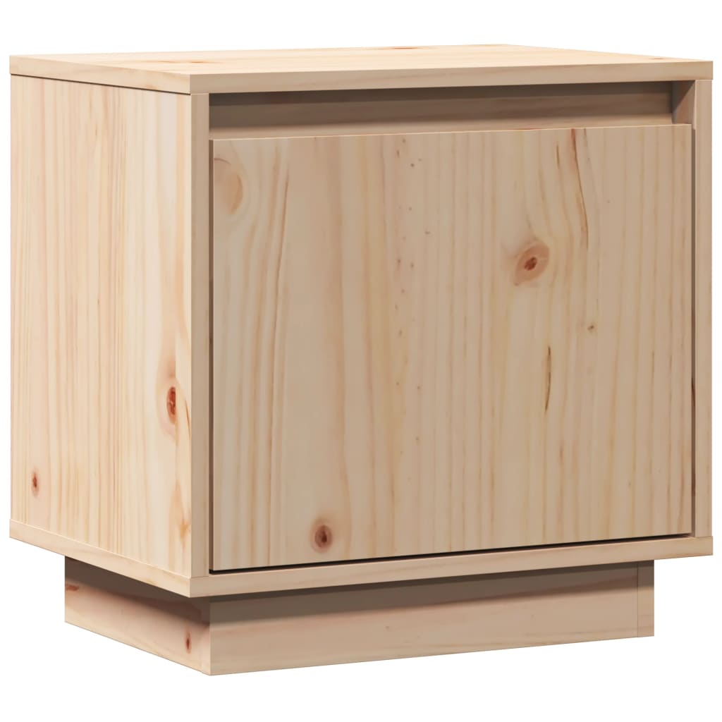 vidaXL Mesita de noche de madera maciza de pino 40x30x40 cm