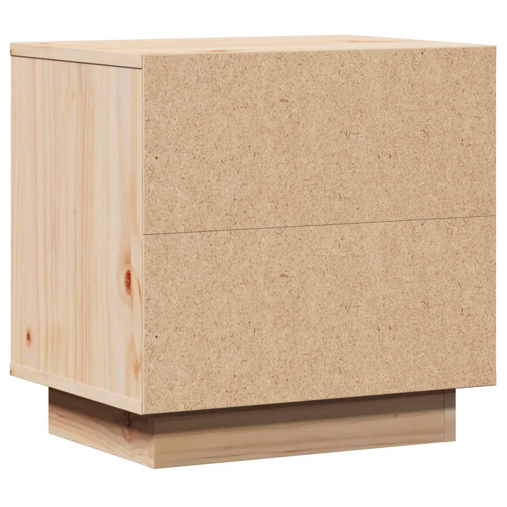 vidaXL Mesita de noche de madera maciza de pino 40x30x40 cm