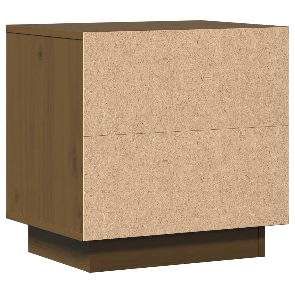 vidaXL Mesitas de noche 2 uds madera de pino marrón miel 40x30x40 cm