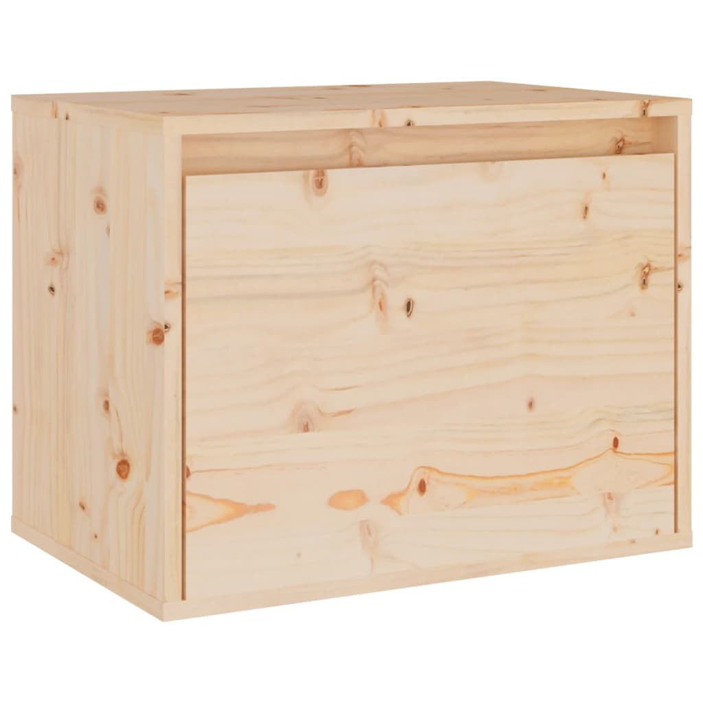 vidaXL Armario de pared de madera maciza de pino 45x30x35 cm