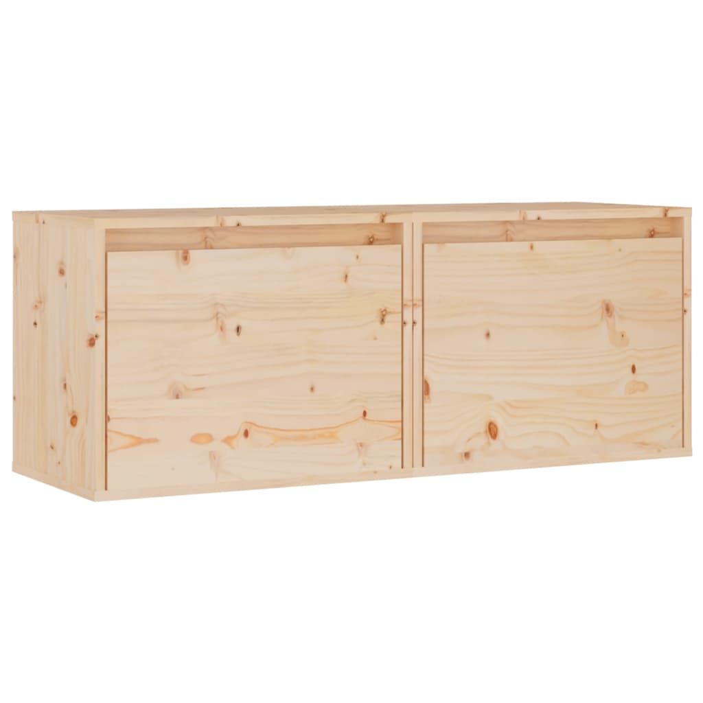 vidaXL Armarios de pared 2 uds madera maciza de pino 45x30x35 cm