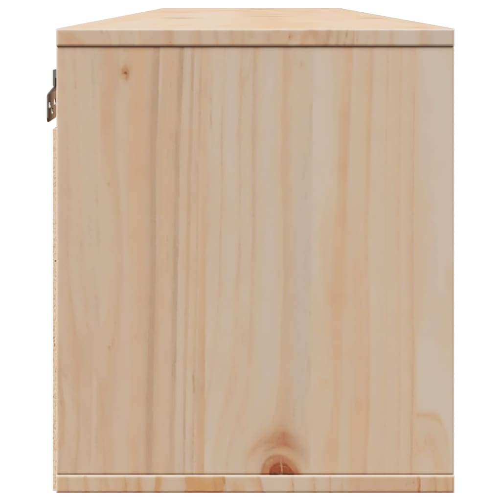 vidaXL Armario de pared 2 uds madera maciza de pino 80x30x35 cm